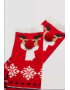 Χριστουγεννιάτικες Γυναικείες Fleece  Κάλτσες Non Slip Ysabel Mora Y12903 με αρκουδάκια και σχέδια, ΚΟΚΚΙΝΗ